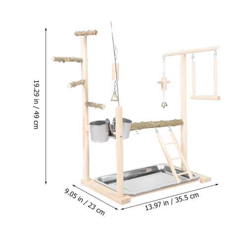 Support En Bois Multi-Usages Pour Perroquet 2
