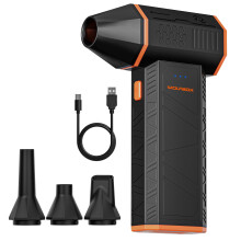 WOLFBOX MF50 Compressed Air Duster-110000RPM Super Power Cordless Air Duster, 3-Gear Adjustable Mini Blower with Fast Charging, Dust Blower for Compu