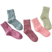 Naisidier 5 pares de meias de inverno femininas, meias de lã e cashmere quentes e elegantes (5)
