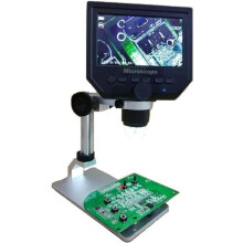 Microscopio digital TEMPSA G600 - Negro - 1-600X - 3,6 MP - Pantalla LCD HD 1080P de 4,3 pulgadas