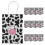 60Pièces Papier Cadeaux Poignées Kraft Papier Multicolores 2