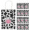 60Pièces Papier Cadeaux Poignées Kraft Papier Multicolores 3