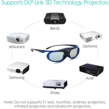 BOBLOV DLP -aktiiviset 3D-lasit Optoma BenQ Acer Viewsonic XGIMI 3DTV -projektoreille