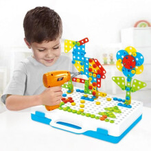 Puzzle a mosaico per bambini, set di costruzioni 3D, kit di mosaico Montessori da 251 pezzi per bambini e bambine dai 3 ai 5 anni, gioco educativo