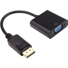 Convertidor DisplayPort a VGA - Negro - 1080p - 50/60 Hz - 2,25 Gbps - Vídeo