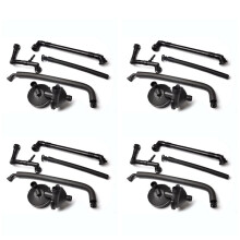 4X Crankcase Exhaust Valve + Vent Hose Kit for 3 Series E46 E39 X3 X5 Z3 Z4 320i 325i 330i OE/11617501566