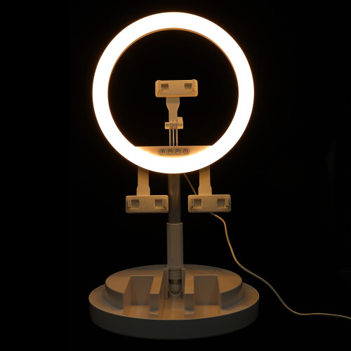 2Pièces Support Téléphone LED Anneau Lumière ABS 1