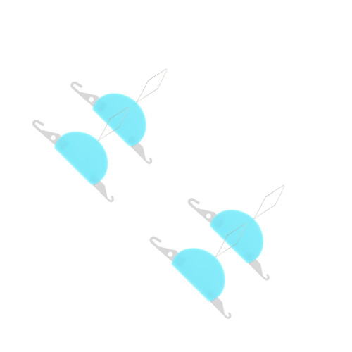 4Pièces Enfileur Fil Bleu Pour Couture Main Machine Facile 2