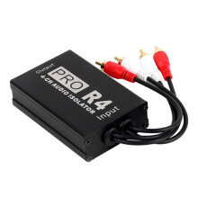 RCA Audio Isolator 4CH Audio Noise Reducer Ground Loop Audio Isolator voor Car Audio Modificatie, Gemakkelijk Te Gebruiken