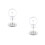 2Pièces Support Téléphone LED Anneau Lumière ABS 5
