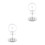 2Pièces Support Téléphone LED Anneau Lumière ABS 7