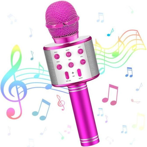Draadloze karaokemicrofoon - Niet gespecificeerd - Paars - USB - Bluetooth - Kinderen 3-12 jaar