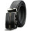Black leather belt - Luxury men's - Automatic buckle - 127 cm 1