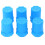30Pièces Manchons Anti-Chute Silicone Bleu Pour Micro Microphone 3