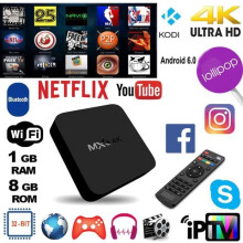 MXQ Android 7.1 Rockchip RK3229 Quad Core 1+8G Smart TV Box 3G 1,2 GHz WIFI Decodificatore Lettore multimediale 4Kx2K - UE