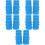 30Pièces Manchons Anti-Chute Silicone Bleu Pour Micro Microphone 9