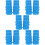 30Pièces Manchons Anti-Chute Silicone Bleu Pour Micro Microphone 10