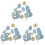 45Pièces Mini Punaises Bleues Pour Et Décoration 4