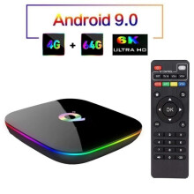 KINGSLIM Android 9.0 Q Plus TV Box 4 GB DDR3 64 GB Wi-Fi 2,4 GHz USB 3.0 HDMI 2.0 6K