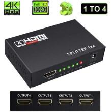 Divisor HDMI - Sin especificar - 1x4 - 4 puertos - Full HD 1080p - Compatible con 3D