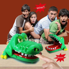 Jogo do Dentista Crocodilo - UNIONJOIE - Para crianças a partir de 4 anos - Para uso interno - Verde