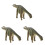 3Pièces Modèles Nigersaurus Jouets Simulation Élégant 2