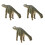 3Pièces Modèles Nigersaurus Jouets Simulation Élégant 3