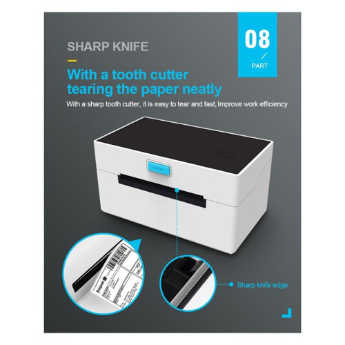 Thermal Label Printer for Shipping Label Maker Express Barcode Sticker USB Thermal Desktop Printer US PLUG 2
