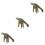 3Pièces Modèles Nigersaurus Jouets Simulation Élégant 5
