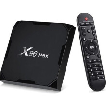 X96 Max Android 8.1 TV-boksi 4K TV-boksi 【4 Gt RAM + 32 Gt ROM】 USB 3.0 BASKER Älytelevisioboksi, Android-boksi