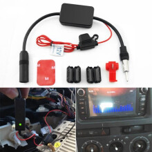 Amplificador de señal de radio para coche de 12 V, color negro, alta calidad, ANT-208, amplificador de antena FM para coche.