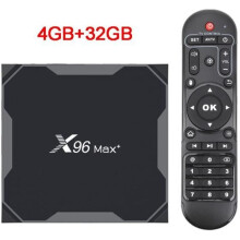 Boîtier Smart TV X96 Max Plus Android 9.0 Amlogic S905X3 Quad Core DDR4 4 GB 32 GB 2,4 GHz/5 GHz Wi-Fi BT 1000 Mbit/s 4K Google Player X96Max
