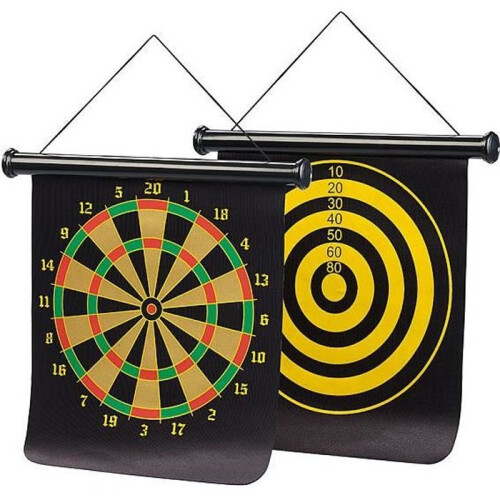Mobile Magnetic Target with 6 Darts - PLAYTASTIC - Indoor Skill Game - Mixed