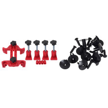 1 Set Universal Camshaft Dual Cam Clamp & 50 Pcs Lined with Fasteners Rivet Snaps