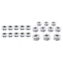 20Pcs GT2 Idler Timing Pulley Bearing 20T(20 Tooth) 5mm Bore 20 Teeth Suitable for 6mm Belt Reprap 3D Printer
