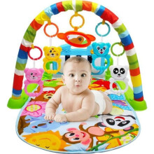 Tappeto musicale multifunzionale per bambini con archi giocattolo e pianoforte a pedali