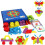 Puzzle in legno - MINGMEI - 155 pezzi - Forme geometriche e carte di design 1