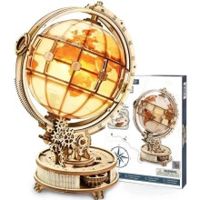 Rompecabezas de madera 3D, globo luminoso, maqueta de madera para construir para adultos - Kits de construcción DIY
