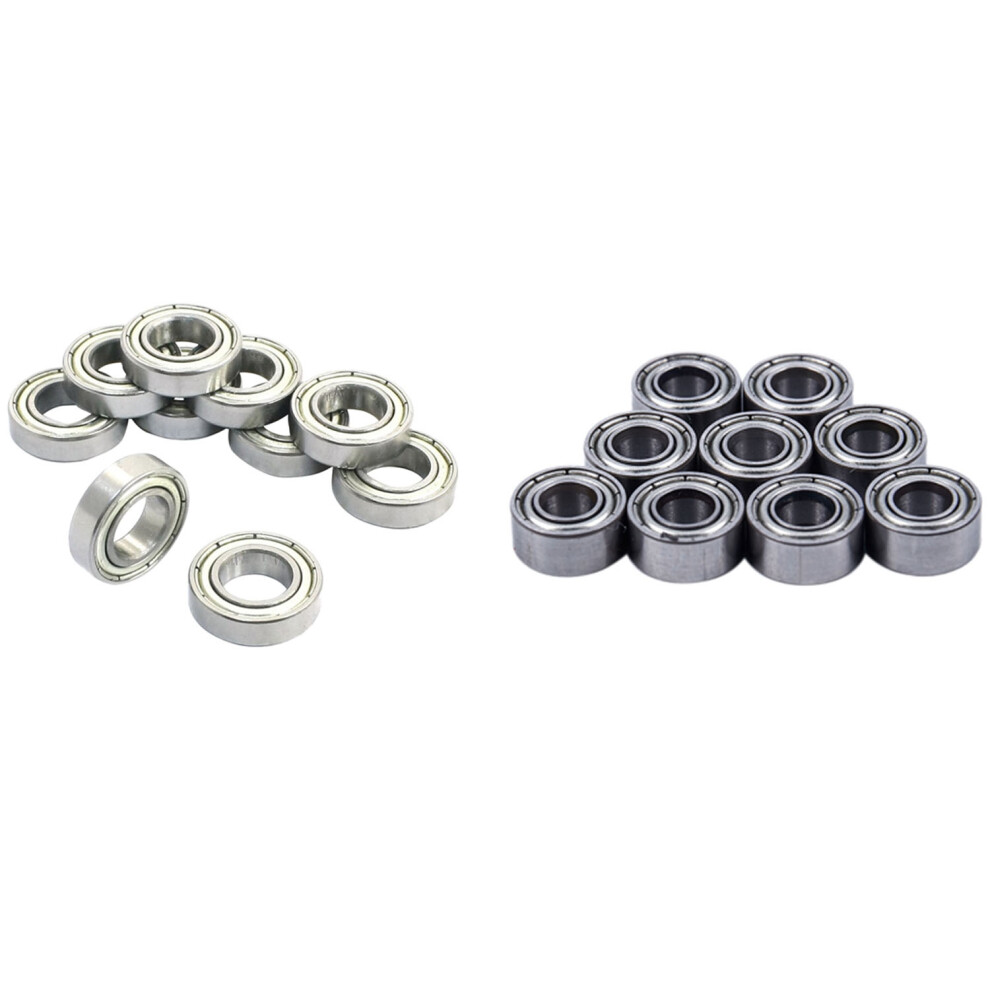 10Pcs 6800Z 10 X 19 X 5Mm Single Row Shielded Deep Bearing & 10X 684Zz Bearing 4X9x4 Mm Abec-5 Miniature 4711451463134