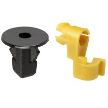 20Pcs Liner Screw Grommet Rivet Push Clips Retainer with 10 Door Lock 5mm Rod Clip Driver Side Handle Retainer