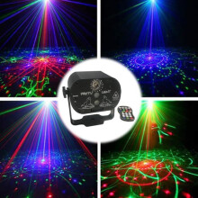 60 Patterns Laser Projector Stage Lighting Disco Voice Control Music Show Party [3B2A037]