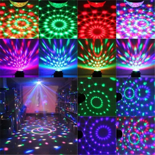Σετ φωτισμού RGB, έλεγχος χρώματος και ήχου με τηλεχειριστήριο