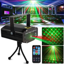 Swonuk Laser-lavavalo, LED-valoprojektori, Stroboskooppi, Juhlavalo, Kaukosäädin, Peilipallo, DJ-valaistus