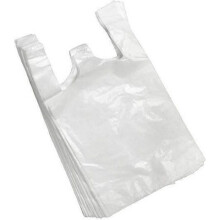 LOTE DE 120 BOLSAS DE TIRAS DE PLÁSTICO BLANCAS 35cm*50cm