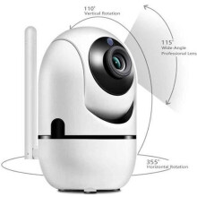 Monitor de bebé, cámara de vigilancia Wi-Fi 1080P con visión nocturna y detector de movimiento automático