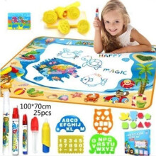 Lasten piirustusalusta - Saletop - 100x70 cm - Monivärinen - 25 palaa - Opettavainen vesiaiheinen