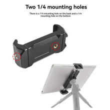 Universell Verstellbarer Telefon-Klemmhalter, Blitzschuh zum Mikrofon, Selfie-Clip, Geeignet für Tablets und Telefone