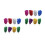 16Pièces Pompons Cheer Plastic Officiels Accessoires Supporteurs 7
