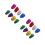 16Pièces Pompons Cheer Plastic Officiels Accessoires Supporteurs 9