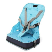 Asiento elevador plegable YWEI - Arnés de 5 puntos - Azul - 15 kg - 30,5 x 23 x 43 cm